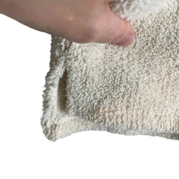 Thread & Supply cream fuzzy half zip pullover - Picture 4 of 8